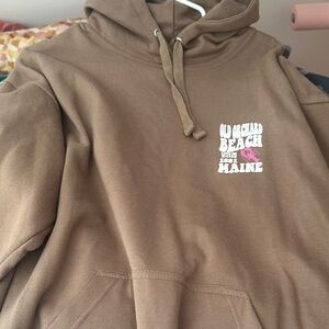 Brown Old Orchard Beach Hoodie